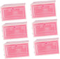 Luxshiny 6PCS Thick Transparent Stackable Shoe Boxes Plastic Storage Containers with Doors Small Pink Shoe Organizer for Closet Entryway Under Bed