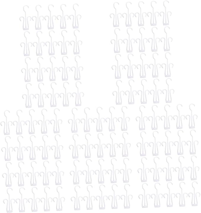 Cabilock 100pcs Shoe Hangers for Household Use Hooks for Drying and Displaying Shoes for Closet Organization and Home