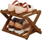 YYW Bamboo Shoe Rack for Entryway, Free Standing Shoe Racks Shelf Closet, Widen Foldable Vertical Shoe Storage Organizer for Living Room