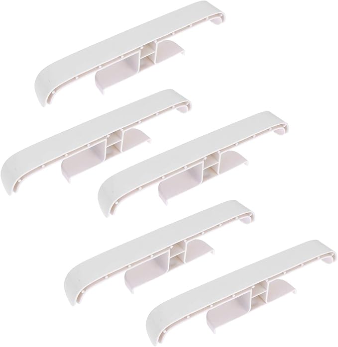 DOITOOL Shoe Rack, 5PCS Sticky Door Shoes Storage Rack Hanging Hangers Plastic Wall Mounted Slippers Holder Organizer for Bathroom Hallway (White)
