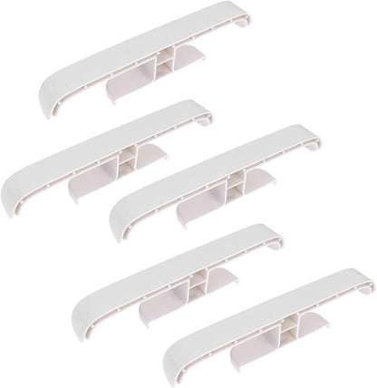 DOITOOL Shoe Rack, 5PCS Sticky Door Shoes Storage Rack Hanging Hangers Plastic Wall Mounted Slippers Holder Organizer for Bathroom Hallway (White)