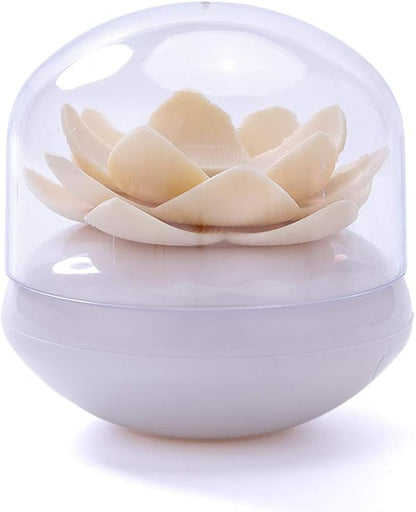 2 Pack Creative Lotus Cotton Swab Holder Q-Tips Toothpicks Holder Table Decorate Cotton Bud Storage Box Organizer