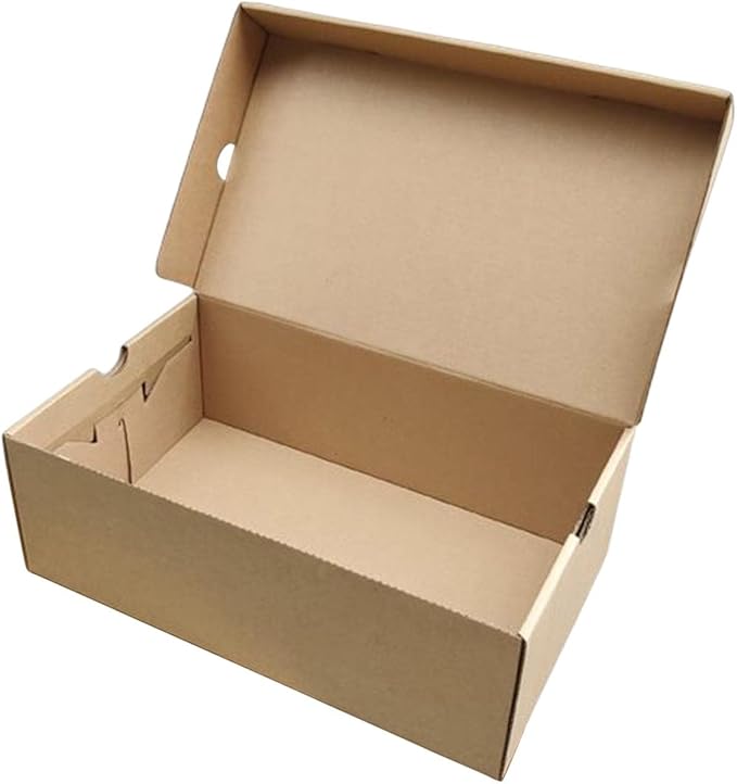 Gralara Shoe Storage Box, Shoes Display Case, Easy Assembly Shoes Holder, Dustproof Shoes Organizer for Under Bed Home Entryway, 35cmx25cmx12cm