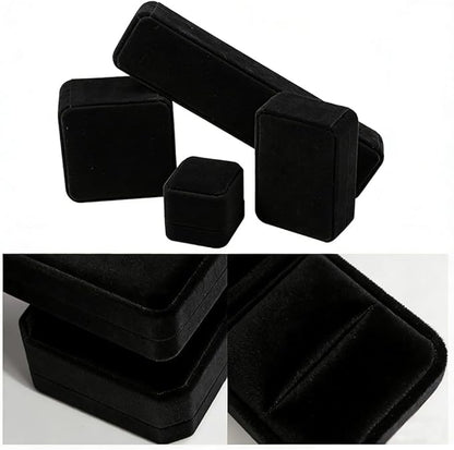 10 Pack Velvet Jewelry Gift Boxes for Bracelet Necklace Pendant Ring Earring Display Case Jewelry Box Storage Organizer Holder for Wedding