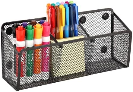 Magnetic Pencil Holder Whiteboard Pen Holder Locker Accessories (3-Slot*1) by Ameceres