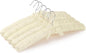 Women's Clothing Padded Hangers, 15 Inch Satin Hangers, Thick Foam Padding, No Shoulder Pads, for Sweaters, Suits, Wedding Dresses, Fine Cashmere (Pack of 5)