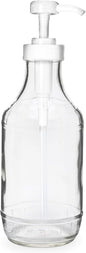 Empty Syrup Bottle & 4mL Pump Bundle – Reusable, Dishwasher Safe | Mess-Free Syrup Dispensing for Drinks & Breakfast, Perfect for Portion Control