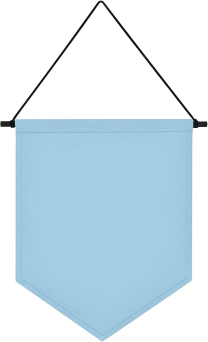 Wall Hanging Brooch Organizer Storage Board Colorful Enamel Pin Badge Canvas Display Banner Earrings Case Collection Holder 12.6x10in(Not Include Any Accessories) (Blue)