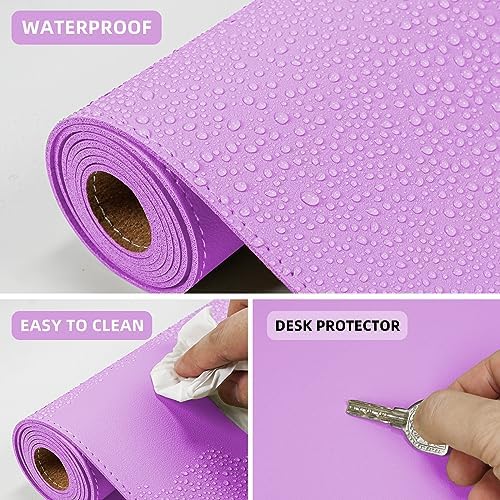 AFIING Cork Desk Mat,Purple, 23.6" x 13.8", Desk Pad Protector - Image 4