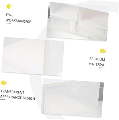 4pcs Thickened Transparent Plastic Shoe Holder Boxes Stackable Dustproof Storage Cases for Home Space-saving Organizer with Compact and Strong Load Capacity