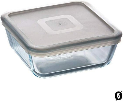 "Pyrex Cook&Freeze Recipient Care Glass Size with lid 20.5 x 20.5 x 7.5 cm - Without lid 20 x 20 x 7 cm