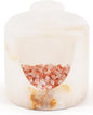 Radicaln Marble Salt Cellar 4.5" Inch White Onyx Handmade Pig Salt Jar & Table Salt Storage For Kitchen Countertop, Ideal Salt Container, Salt Dish & Sugar Bowl For Table
