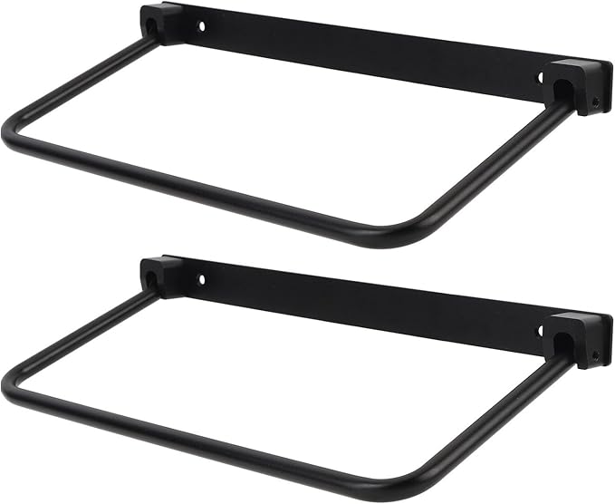 Cyrank Wall Mounted Shoe Storage Rack, Foldable RV Shoe Rack Space Saving Hanging Organizer Aluminum Alloy in Camping RV Travel (Black)
