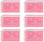 Cabilock 6pcs Transparent Pink Shoe Box Stackable Foldable Storage Shoe Box Clear Plastic Shoe Boxes Shoes Boxes for Home Room Sneakers High Heels Slippers