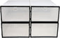 4 Pack Clear Plastic Shoe Boxes Shoes Holder Boxes for Storage Stackable