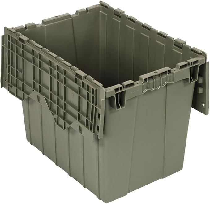 Quantum QDC2115-17 Distribution Bin, Heavy Duty Attached Top Container, 15-1/8"W x 21-7/8"L x 17-1/4"H Overall Size