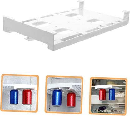 2pcs Hanging Can Organizer for Diameter Cans Dual Row Storage Rack for Fridge Pantry and Kitchen Cabinets Space-saving Drink Holder Hips Material