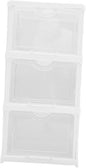 Healifty Sneaker Storage Box Foldable Stackable Shoe Boxes Entryway Shoe Organizer Storage Organizer