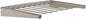 Closet Culture 17 in. H x 23 in. W x 16 in. D Champagne Steel Shelf Rack