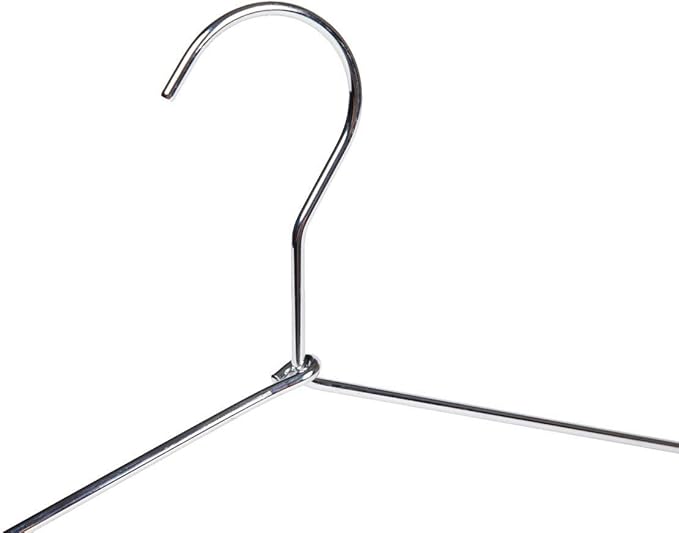 Quality Hangers 16 Pack Stainless Steel Wire Hangers - Ultra Thick 4mm Metal Hangers & Wire Coat Hangers, Seamless Non-Welded Design for Heavy-Duty Closet Organization