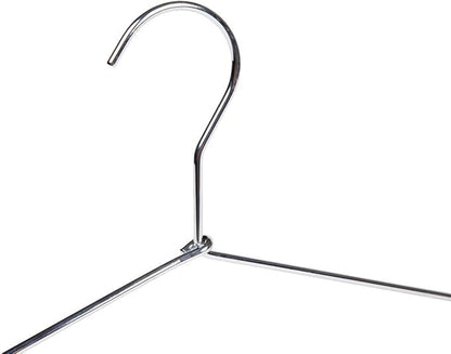 Quality Hangers 16 Pack Stainless Steel Wire Hangers - Ultra Thick 4mm Metal Hangers & Wire Coat Hangers, Seamless Non-Welded Design for Heavy-Duty Closet Organization
