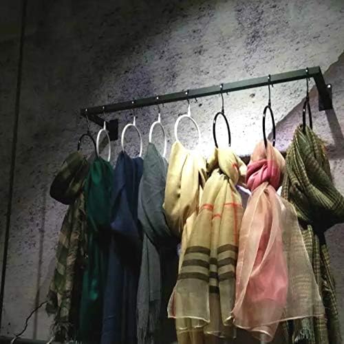 Belt/Scarf Hangers Organizer for Closet - 8 PCS Nonslip Large Scarves Holder Rack for Neckties, Winter Shawls Display, Pashminas (White)