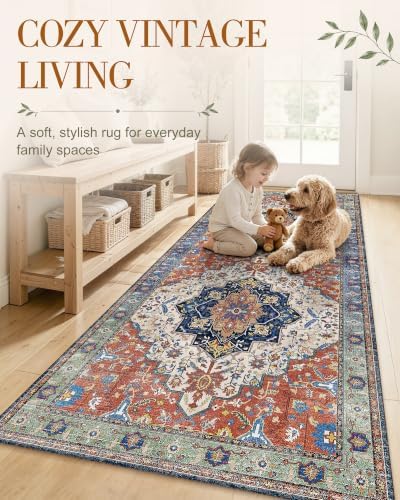 OLANLY 2'6"x14' Washable Runner Rug, Non Slip Carpet for Hallway Kitchen - Image 3