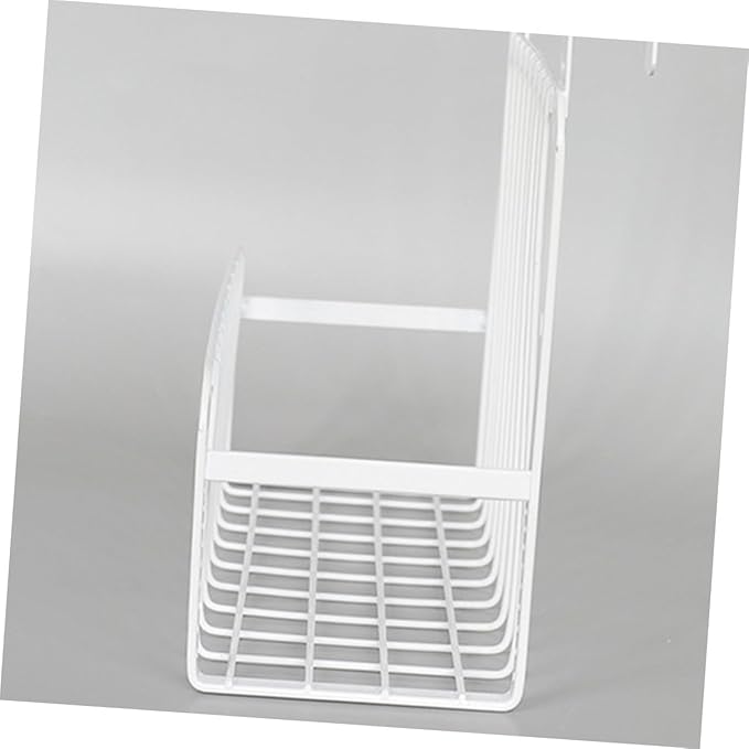 Over the Cabinet Door Hanging Basket Organizer Nail Kitchen Storage for Condiments Strong Bearing Capacity Fits Cabinets Up to Thick for Bathroom and Office Use
