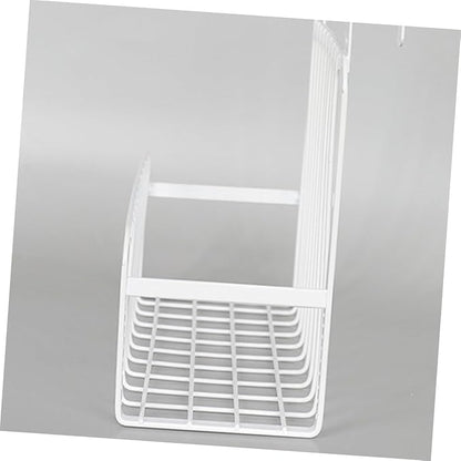 Over the Cabinet Door Hanging Basket Organizer Nail Kitchen Storage for Condiments Strong Bearing Capacity Fits Cabinets Up to Thick for Bathroom and Office Use