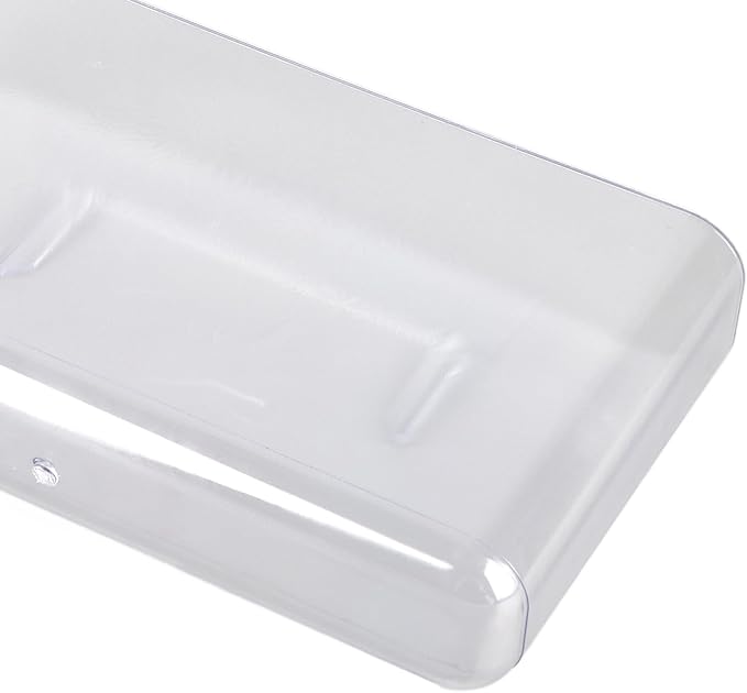 Wall Mounted Storage Organizer, Transparent Cabinet Door and Bathroom Wall Organizer for Office, Strong Adhesive Mounting, Clear Desktop and Wall Storage Solution (L)