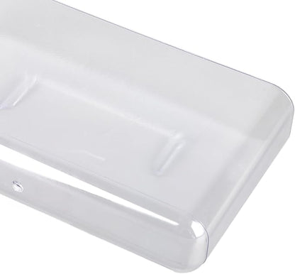 Wall Mounted Storage Organizer, Transparent Cabinet Door and Bathroom Wall Organizer for Office, Strong Adhesive Mounting, Clear Desktop and Wall Storage Solution (L)