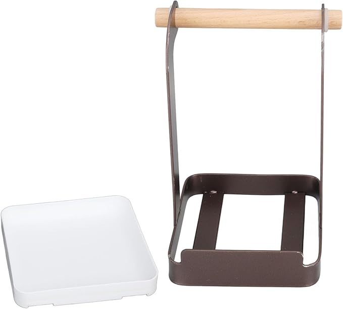 TOPINCN Pot Lid Holder, Multifunctional Pot Lid Ladle Holder Stand Kitchen Cookware Organizer Rack Spoon Rest Stand Cooking Utensil Rest, Cutting Board Rest Kitchen Utensils Drip Tray