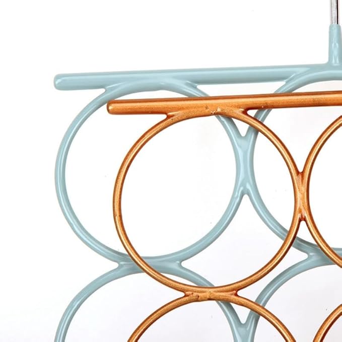 Unomor 1Pc Gold Scarf Tie Hanger Rack Slip Storage Organizer for Closet Space Saver for Ties and Scarves Multipurpose Clothes Hanger Wardrobe Display