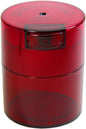 Tightvac - Premium Airtight Herb Storage Container - Holds ½ oz to 3 ounces - Keep Your Herbs and Dry Goods Fresh and Flavorful. Red Tint