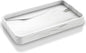 Gurygo 10" Vanity Tray for Bathroom - Hand Towel Tray Organizer for Paper Napkins - Bathroom Vanity Counter Organization - Ceramic Soap Dispenser Tray for Kitchen Counter (Marble White, Set/1)…