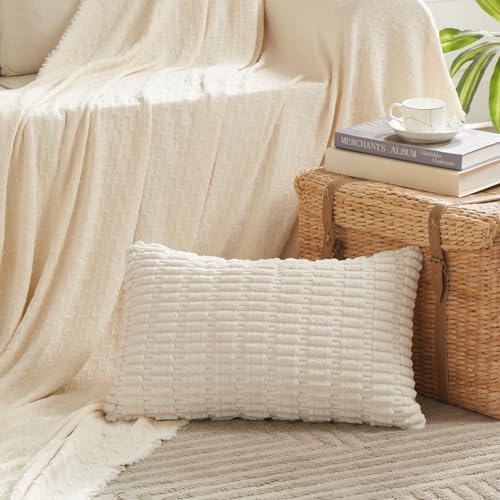 Fancy Homi 4 Packs Decorative Throw Pillow Covers for Living Room Couch Bed, Modern Farmhouse Boho Home Décor Accent Cushion Case, 20" x 12", Fall - Image 2