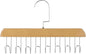 Anti Slip Multi Hook Coat Rack Storage Hangers, Wooden Belt Hanger for Closet with 8 Hooks, Anti Slip Multi Hook Coat Rack, Multifunctional Hanger with Multiple Hooks for Ties, Scarves (A, One Size)