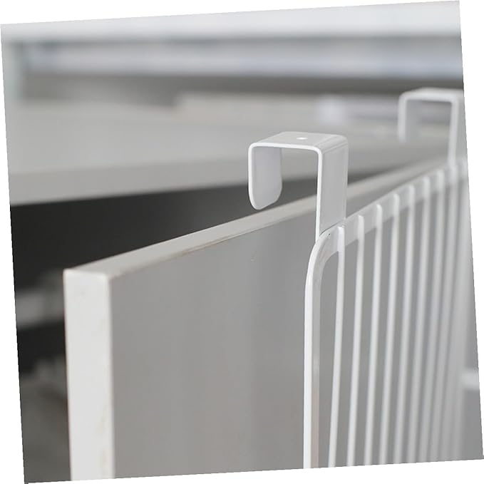 Over the Cabinet Door Hanging Basket Organizer Nail Kitchen Storage for Condiments Strong Bearing Capacity Fits Cabinets Up to Thick for Bathroom and Office Use