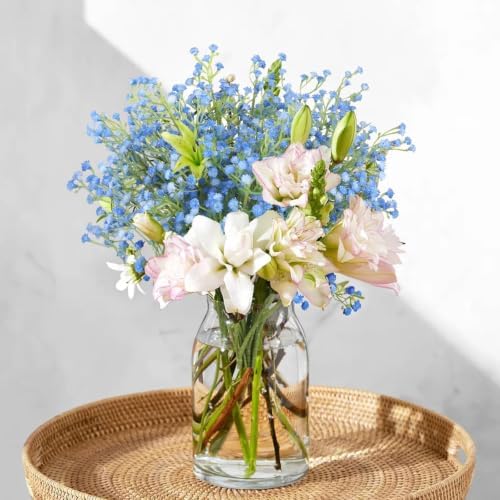 N&T NIETING 10Pcs Babys Breath Artificial Flowers Bulk Faux Flowers, Blue - Image 4