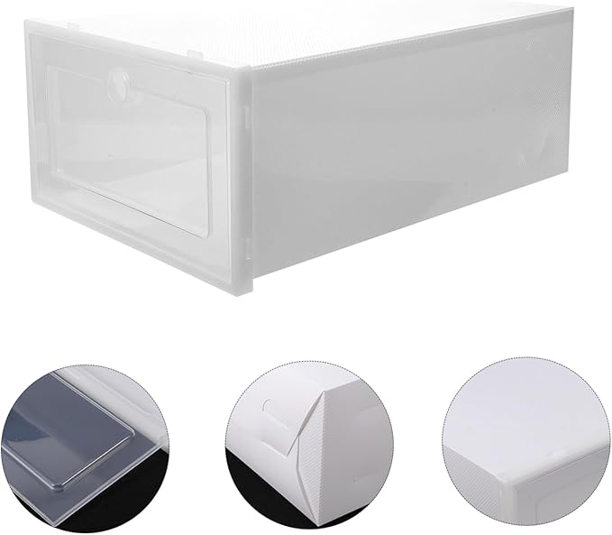 Plastic Drawer Shoe Box Storage for Women Shoes Organizer Closet Storage Bins Stackable Pull-