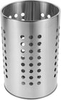 ULTECHNOVO Kitchen Utensil Holder with Drain Holes Stainless Steel Cutlery Organizer for Chopsticks Spoons Forks - 7X4.7 Inch Flatware Drying Rack for Countertop Storage