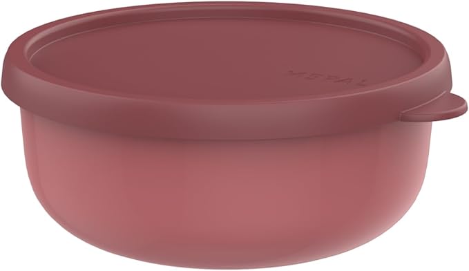 Mepal - Lumina Microwave - Food Storage Containers with Lid for Fridge, Freezer, Steamer & Microwave - Microwave Bowls with Lid - Storage Box - 750 ml - Vivid Mauve