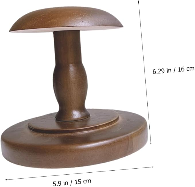 DOITOOL Hat Stands for Display Hat Holder for Tabletop Desktop Display Stand Desktop Holder Rack Wooden Wooden Solid Wood Coat Rack