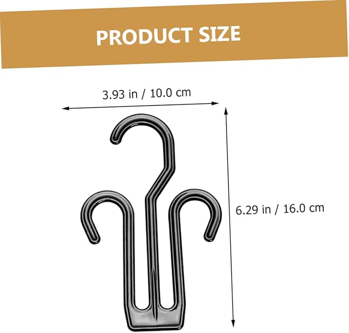 Cabilock 12pcs Bike Shoe Holder Multipurpose Plastic Shoes Hanging Organizers with Double Hook Design for Home Dorm and Travel Storage