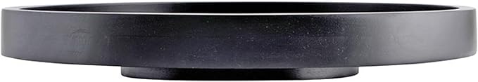Santa Barbara Design Studio Mango Wood Lazy Susan for Table Top Turntable Charcuterie Board Serving Tray, 15.75" D x 2" H, Black