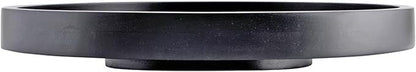 Santa Barbara Design Studio Mango Wood Lazy Susan for Table Top Turntable Charcuterie Board Serving Tray, 15.75" D x 2" H, Black