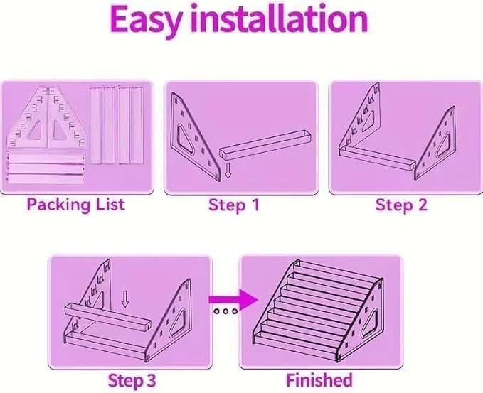 Nail Polish Rack, 5 Tiers Plastic Nail Polish Shelf Storage Organizer Display, Freestanding Makeup Caddy for Sunglasses, Cosmetics (5 Layers)