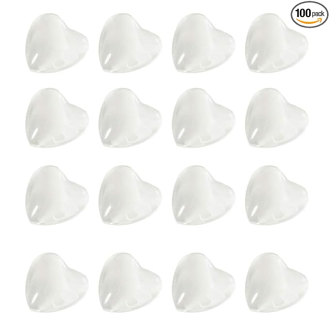 Beaupretty Nail Color Chart Display Stand 100Pcs Double-Sided Glass Nail Polish Beads Creative Art Display Rack for Salon Manicure Tool