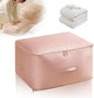 Ultra Space Saving Self Compression Organizer, 2024 New Propositiony Ultra Space Saving Self Compression, Storage Tote for Space Saving Compression Moving Organizer Bags for Blankets (Pink, Medium)