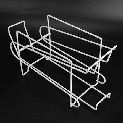 2-Tier Soda Can Organizer for Refrigerator, Can Beverage Dispenser Rack Can Holders, Holds 10 Cans